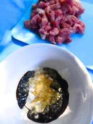 2 mezclar leche coco kecap