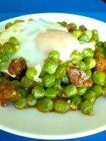 guisantes con chorizo