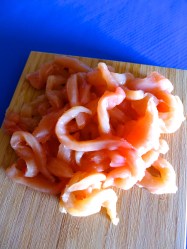 4 cortar pollo en tiras