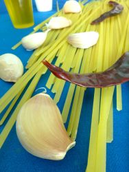 espaguetis al ajillo ingr