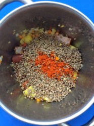 6 lentejas y pimenton