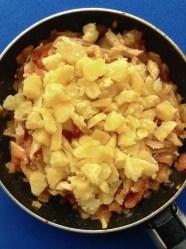 8 añadir papas al chancho