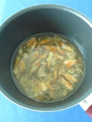 2 cocer cascara gambas