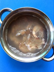 3 cocer langostinos 1 minuto