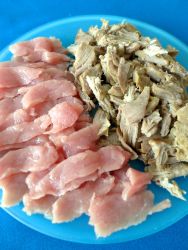 17 partir carne en tiras