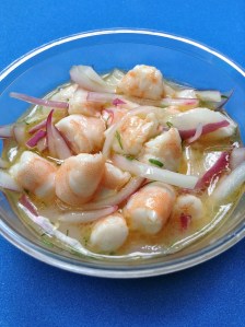 cebiche de langostinos