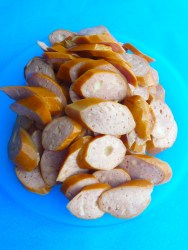 1 trocear salchichas