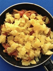 9 añadir papas al pollo