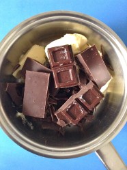 1 derretir choco y mantequilla