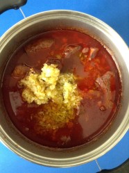 5 añadir cebolla rehogada