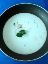 4 calentar leche de coco y demas