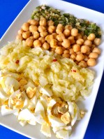 ensalada de garbanzos y bacalao