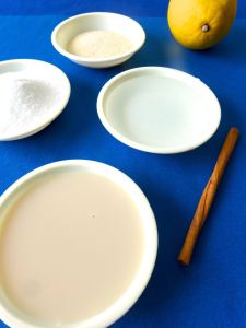 geletanina de leche de soja con caramelo ingr