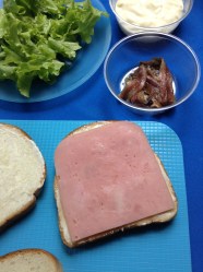 3 poner jamón y queso