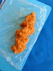 4 colocar en film transparente