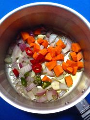 1 picar verduras y rehogarlas