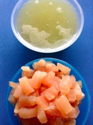 1 trocear y esprimir lima