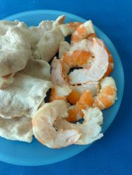 11 partir gambas por la mitad