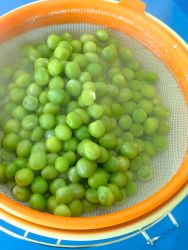 8 escurrir guisantes